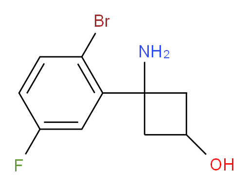 3-amino-3-(2-bromo-5-fluorophenyl)cyclobutan-1-ol