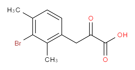 3-(3-bromo-2,4-dimethylphenyl)-2-oxopropanoic acid