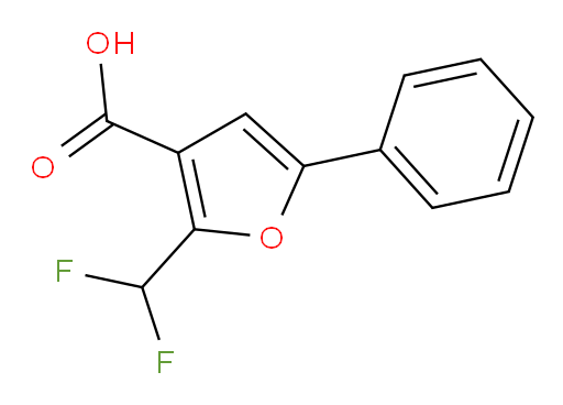 2-(difluoromethyl)-5-phenylfuran-3-carboxylic acid
