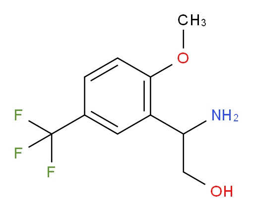 2-amino-2-[2-methoxy-5-(trifluoromethyl)phenyl]ethan-1-ol