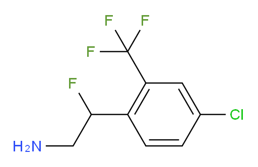 2-[4-chloro-2-(trifluoromethyl)phenyl]-2-fluoroethan-1-amine