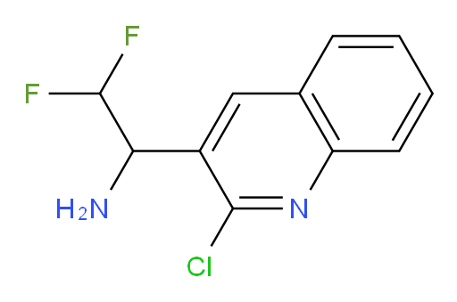 1-(2-chloroquinolin-3-yl)-2,2-difluoroethan-1-amine