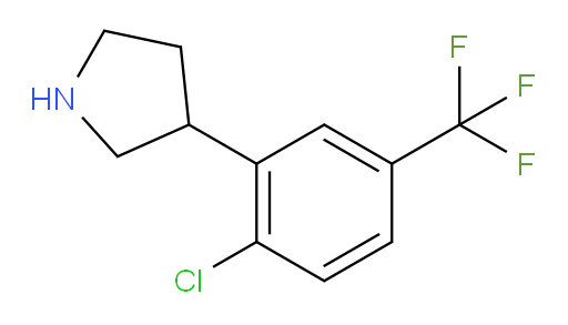 3-[2-chloro-5-(trifluoromethyl)phenyl]pyrrolidine
