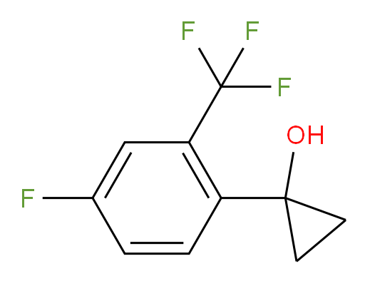 1-[4-fluoro-2-(trifluoromethyl)phenyl]cyclopropan-1-ol