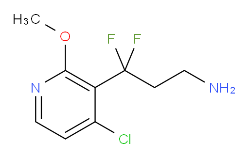 3-(4-chloro-2-methoxypyridin-3-yl)-3,3-difluoropropan-1-amine