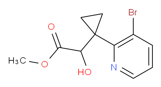 methyl 2-[1-(3-bromopyridin-2-yl)cyclopropyl]-2-hydroxyacetate