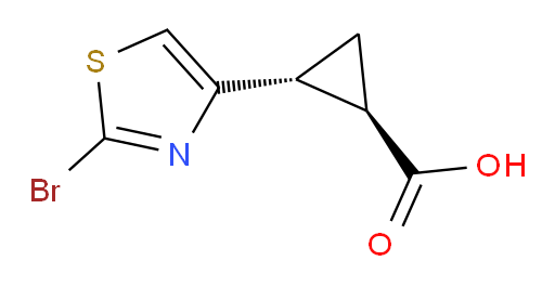 rac-(1R,2R)-2-(2-bromo-1,3-thiazol-4-yl)cyclopropane-1-carboxylic acid