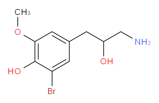 4-(3-amino-2-hydroxypropyl)-2-bromo-6-methoxyphenol