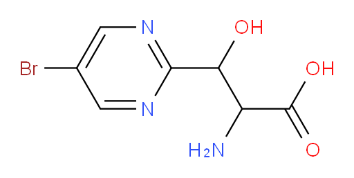 2-amino-3-(5-bromopyrimidin-2-yl)-3-hydroxypropanoic acid