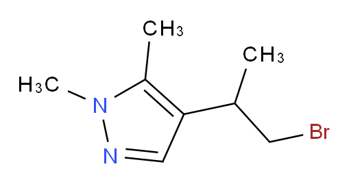 4-(1-bromopropan-2-yl)-1,5-dimethyl-1H-pyrazole