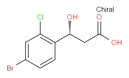 (3R)-3-(4-bromo-2-chlorophenyl)-3-hydroxypropanoic acid