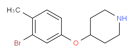 4-(3-bromo-4-methylphenoxy)piperidine
