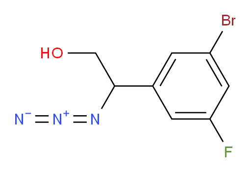 2-azido-2-(3-bromo-5-fluorophenyl)ethan-1-ol