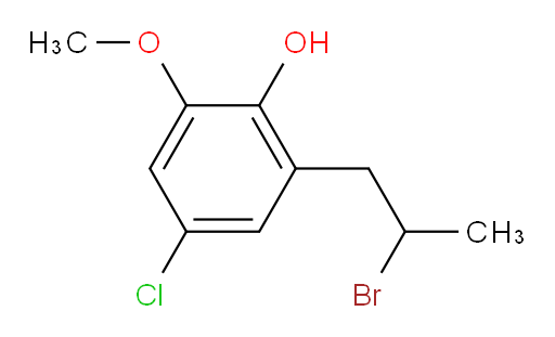 2-(2-bromopropyl)-4-chloro-6-methoxyphenol