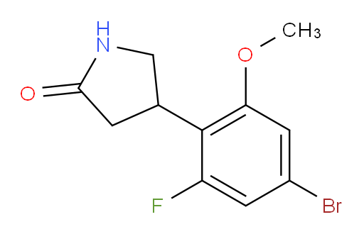 4-(4-bromo-2-fluoro-6-methoxyphenyl)pyrrolidin-2-one