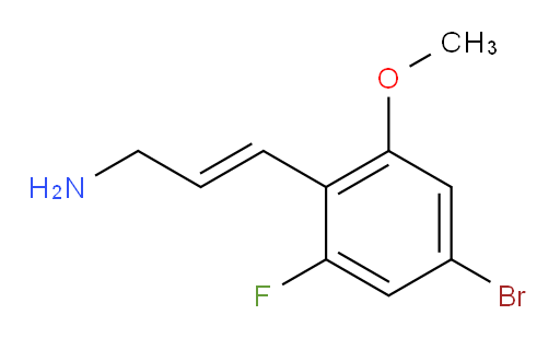 3-(4-bromo-2-fluoro-6-methoxyphenyl)prop-2-en-1-amine