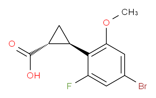 rac-(1R,2R)-2-(4-bromo-2-fluoro-6-methoxyphenyl)cyclopropane-1-carboxylic acid