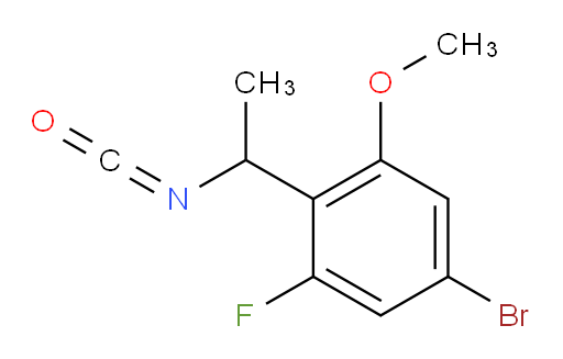 5-bromo-1-fluoro-2-(1-isocyanatoethyl)-3-methoxybenzene