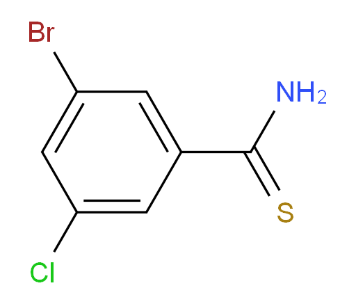 3-bromo-5-chlorobenzene-1-carbothioamide