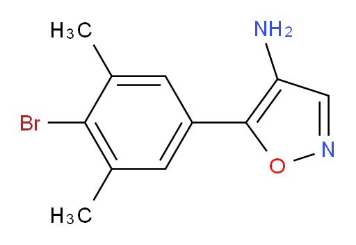 5-(4-bromo-3,5-dimethylphenyl)-1,2-oxazol-4-amine