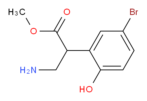 methyl 3-amino-2-(5-bromo-2-hydroxyphenyl)propanoate