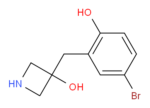 3-[(5-bromo-2-hydroxyphenyl)methyl]azetidin-3-ol