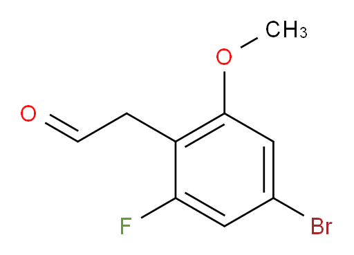 2-(4-bromo-2-fluoro-6-methoxyphenyl)acetaldehyde