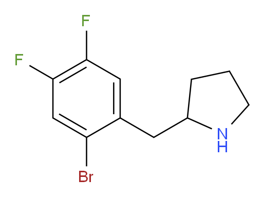 2-[(2-bromo-4,5-difluorophenyl)methyl]pyrrolidine