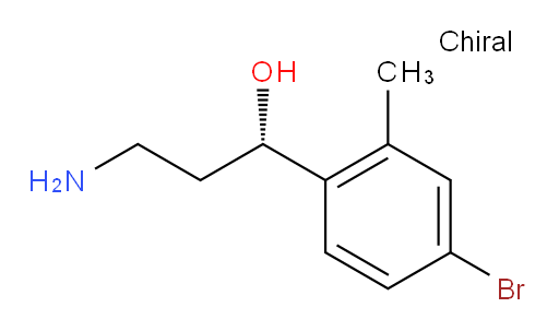 (1S)-3-amino-1-(4-bromo-2-methylphenyl)propan-1-ol