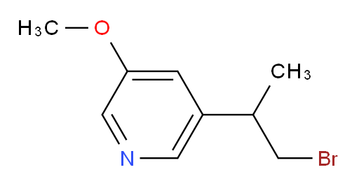 3-(1-bromopropan-2-yl)-5-methoxypyridine