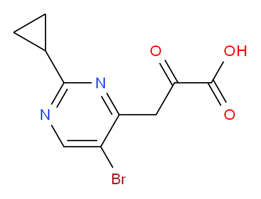 3-(5-bromo-2-cyclopropylpyrimidin-4-yl)-2-oxopropanoic acid