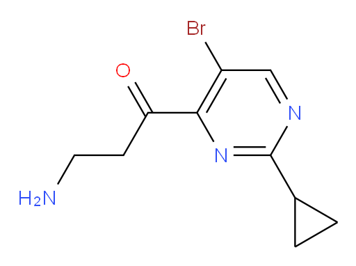 3-amino-1-(5-bromo-2-cyclopropylpyrimidin-4-yl)propan-1-one