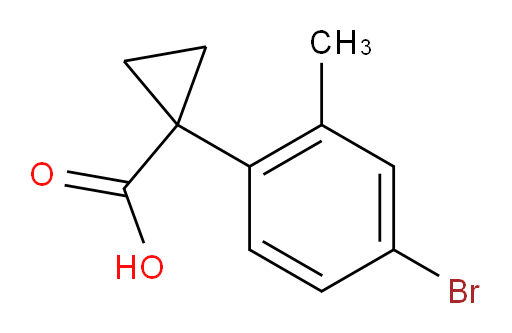 1-(4-bromo-2-methylphenyl)cyclopropane-1-carboxylic acid