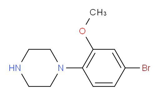 1-(4-bromo-2-methoxyphenyl)piperazine