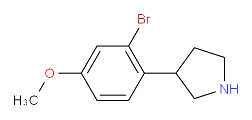 3-(2-bromo-4-methoxyphenyl)pyrrolidine