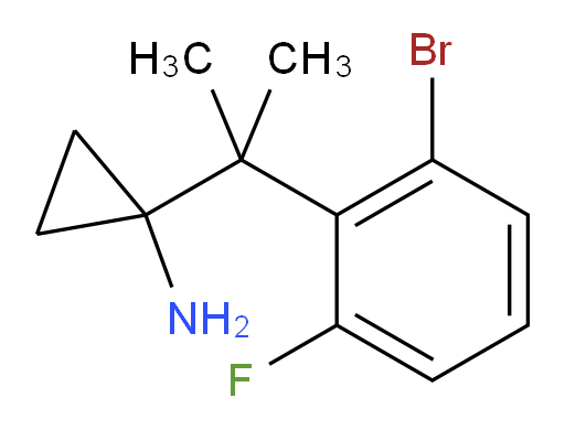 1-[2-(2-bromo-6-fluorophenyl)propan-2-yl]cyclopropan-1-amine
