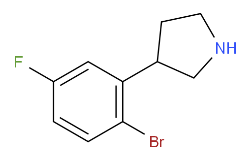 3-(2-bromo-5-fluorophenyl)pyrrolidine