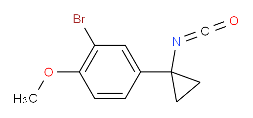 2-bromo-4-(1-isocyanatocyclopropyl)-1-methoxybenzene