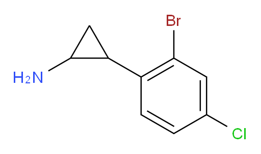 2-(2-bromo-4-chlorophenyl)cyclopropan-1-amine