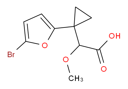 2-[1-(5-bromofuran-2-yl)cyclopropyl]-2-methoxyacetic acid