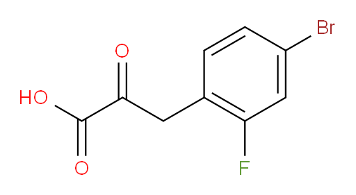3-(4-bromo-2-fluorophenyl)-2-oxopropanoic acid