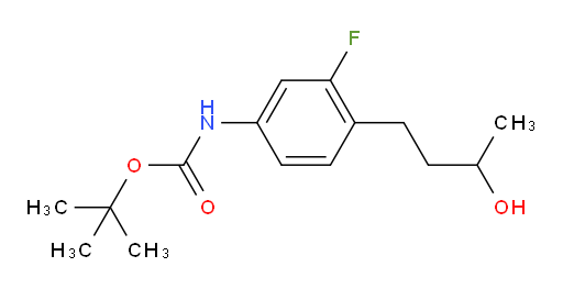 tert-butyl N-[3-fluoro-4-(3-hydroxybutyl)phenyl]carbamate