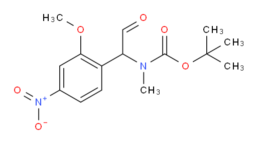 tert-butyl N-[1-(2-methoxy-4-nitrophenyl)-2-oxoethyl]-N-methylcarbamate