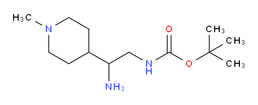 tert-butyl N-[2-amino-2-(1-methylpiperidin-4-yl)ethyl]carbamate