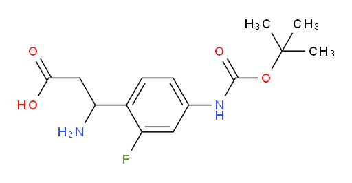 3-amino-3-(4-{[(tert-butoxy)carbonyl]amino}-2-fluorophenyl)propanoic acid