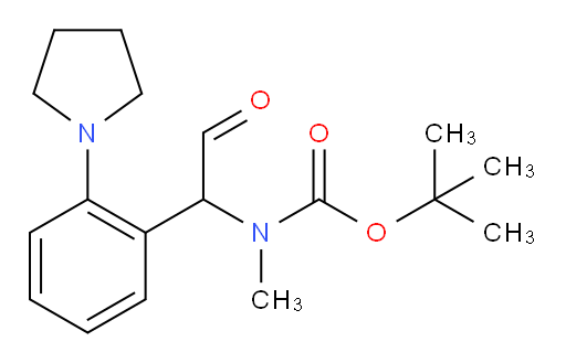 tert-butyl N-methyl-N-{2-oxo-1-[2-(pyrrolidin-1-yl)phenyl]ethyl}carbamate