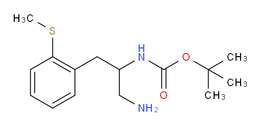 tert-butyl N-{1-amino-3-[2-(methylsulfanyl)phenyl]propan-2-yl}carbamate