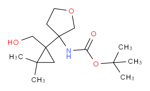 tert-butyl N-{3-[1-(hydroxymethyl)-2,2-dimethylcyclopropyl]oxolan-3-yl}carbamate