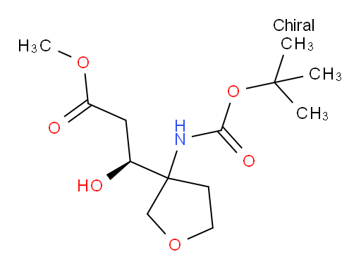 methyl (3S)-3-(3-{[(tert-butoxy)carbonyl]amino}oxolan-3-yl)-3-hydroxypropanoate