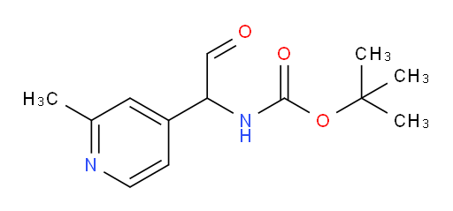 tert-butyl N-[1-(2-methylpyridin-4-yl)-2-oxoethyl]carbamate